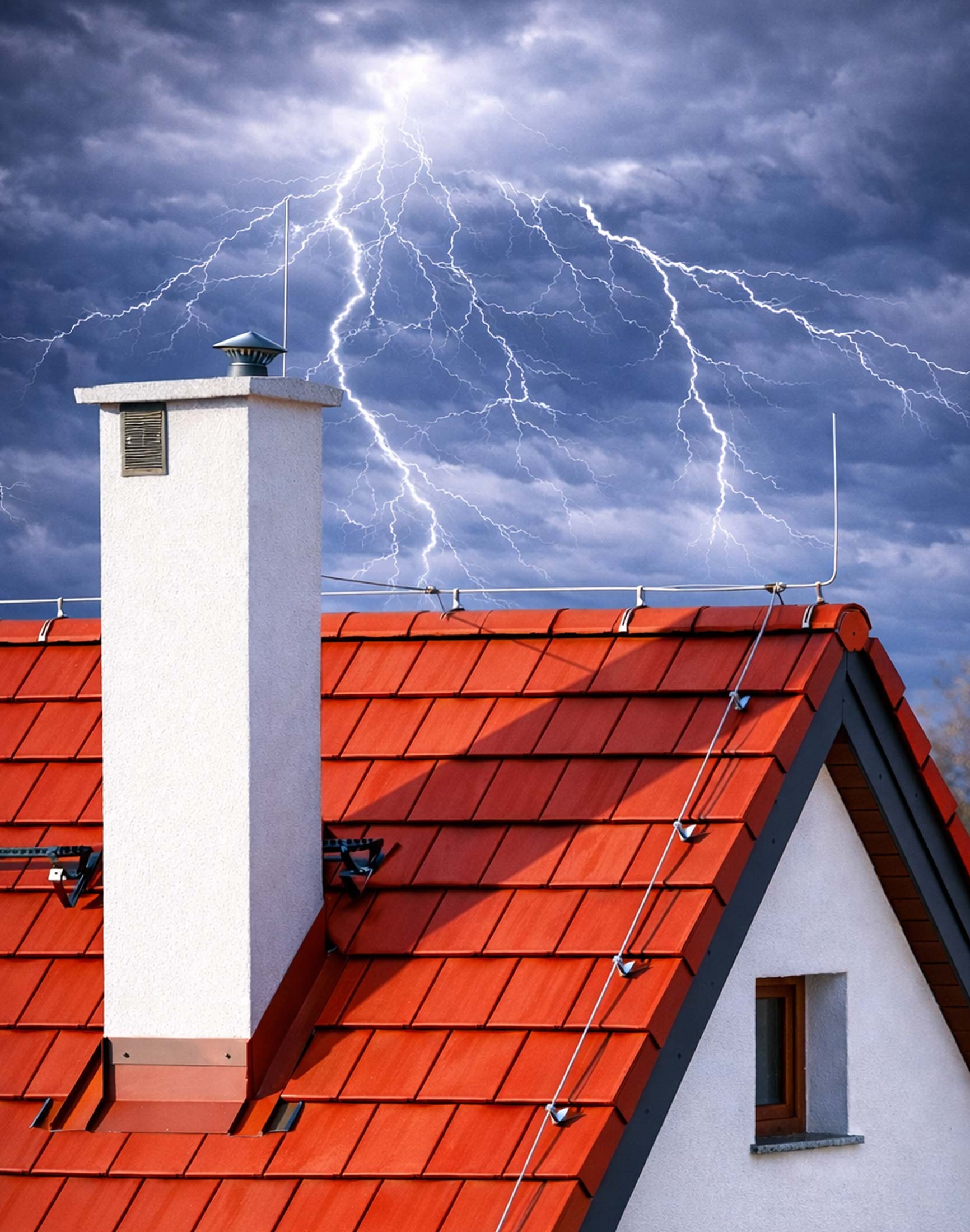 Herkömmlicher Blitzschutz